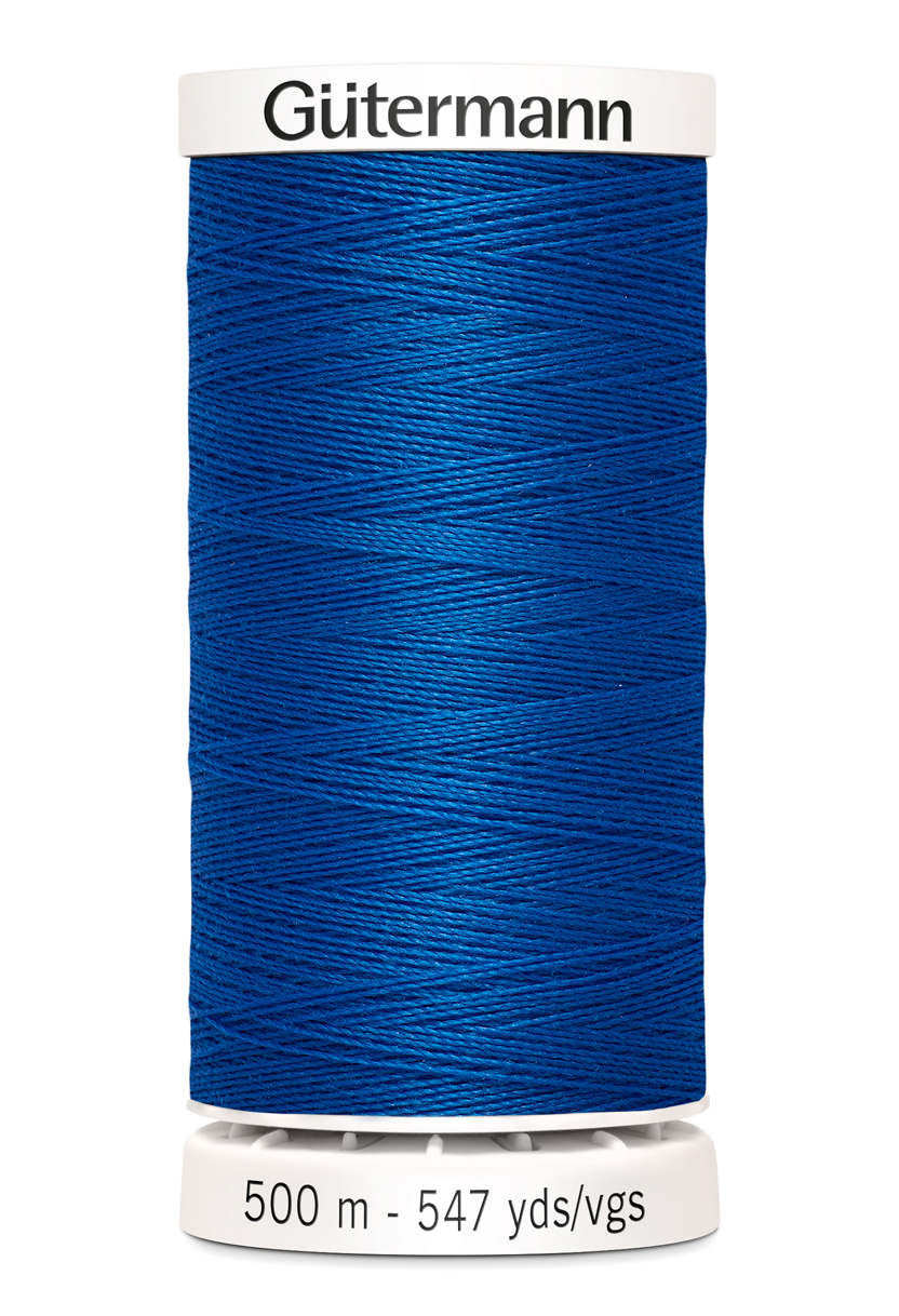 Polyestertråd 500 m - Klarblå
