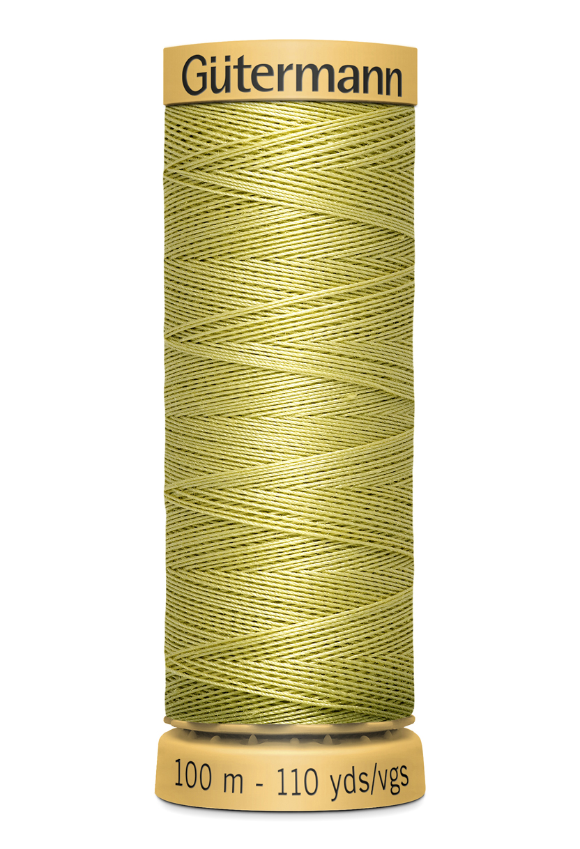 Bomullstråd 100m – Ljus gulgrön