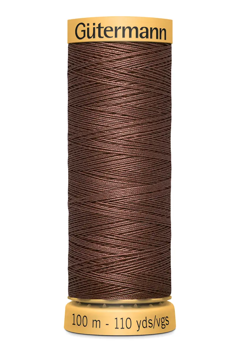 Bomullstråd 100m Brunröd / 2724