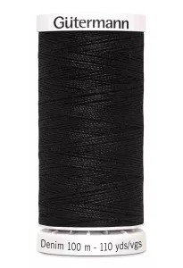 Gütermann Denim Svart / 1000