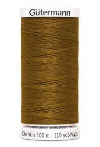 Gutermann Denim Mörk brungul / 2040