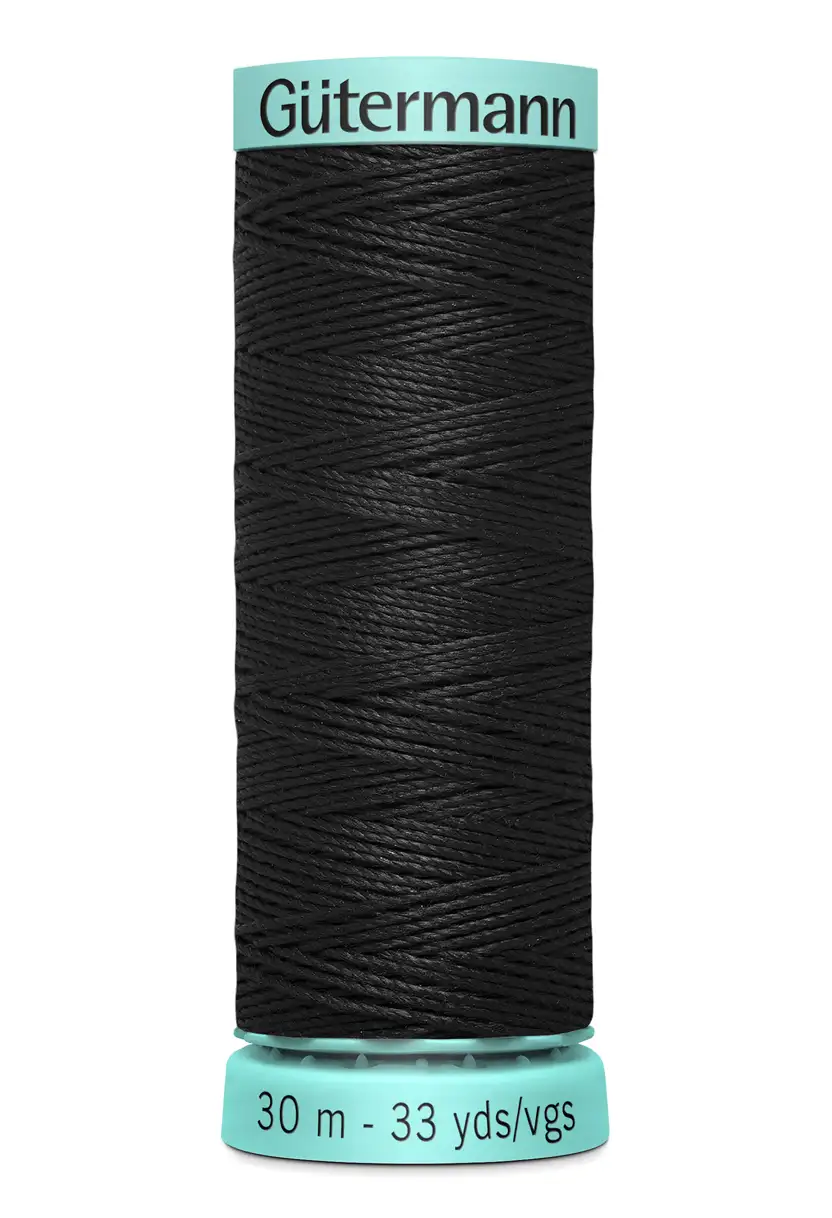 Knapphålssilke 30m Svart / 0