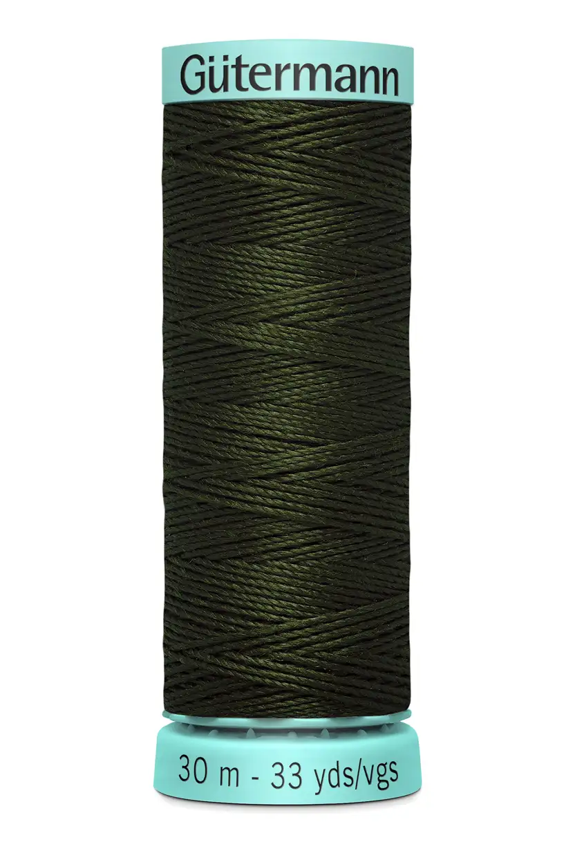 Knapphålssilke 30m Mörk Khakigrön / 304