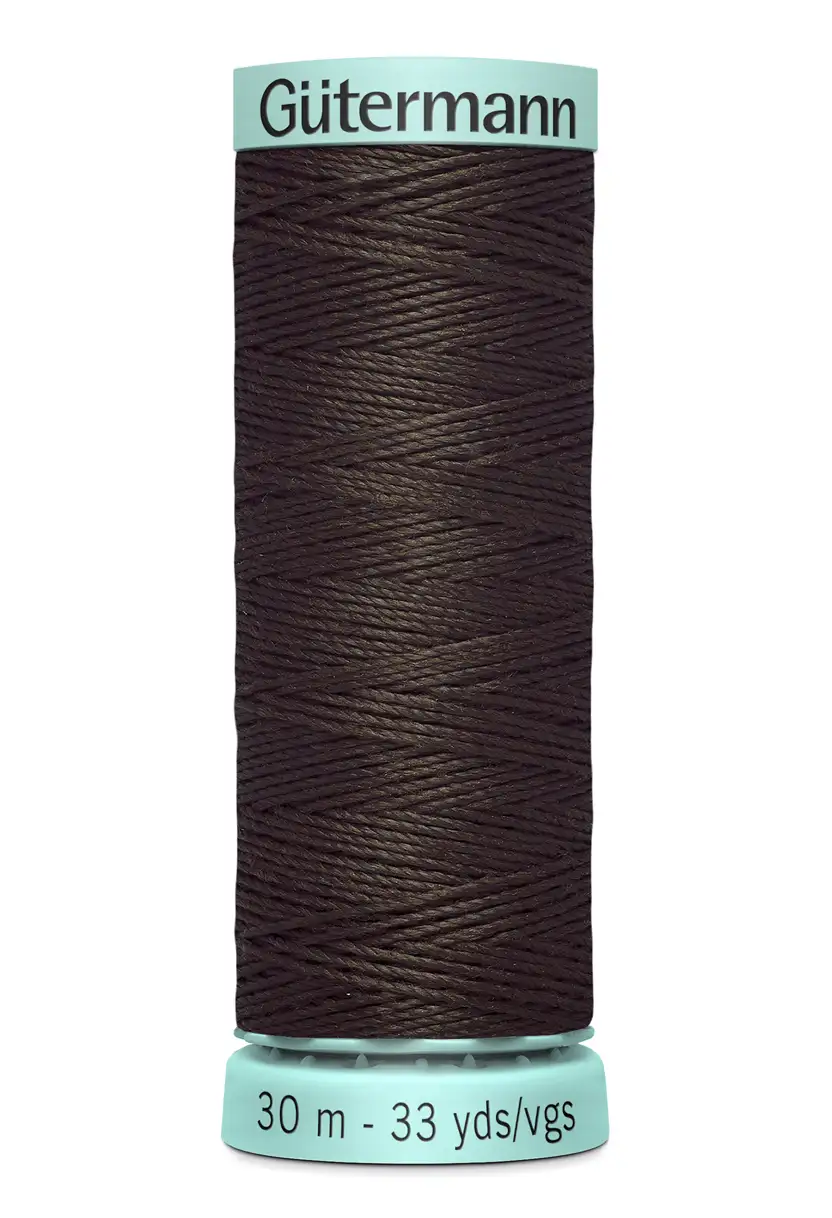 Knapphålssilke 30m Mörkbrun / 696