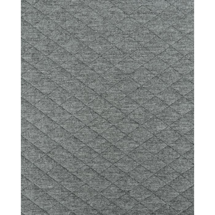 Trikå quiltrutor Grå