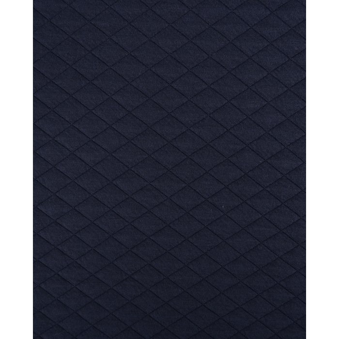 Trikå quiltrutor Marinblå