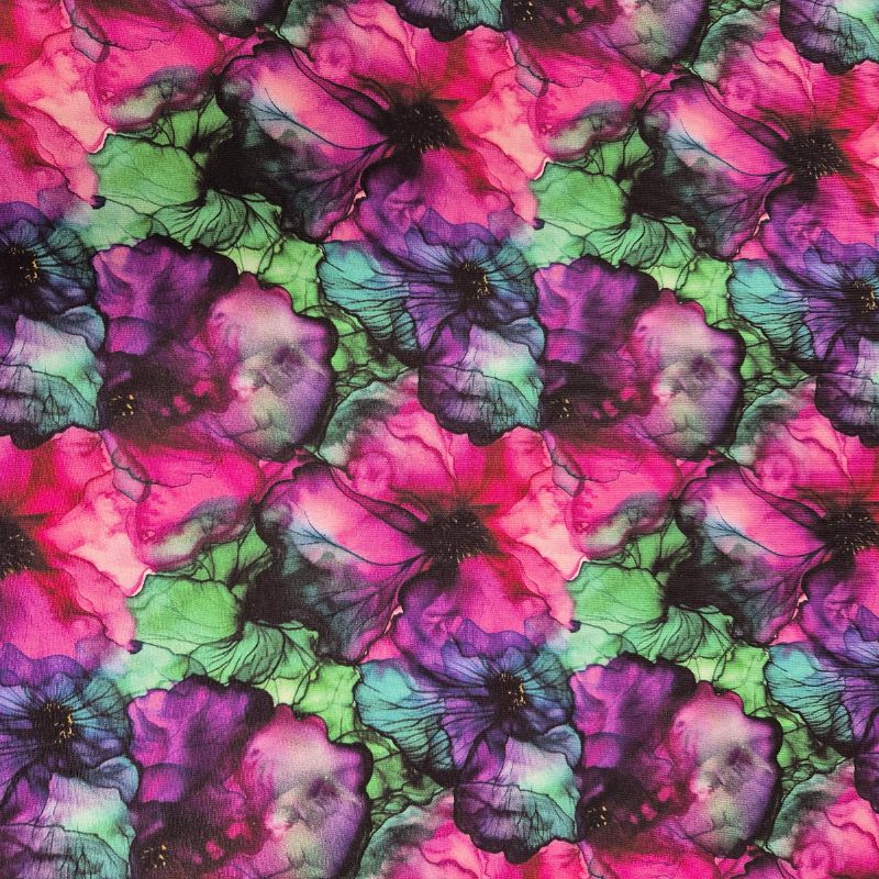 Bomullstrikå – Watercolor Blossom