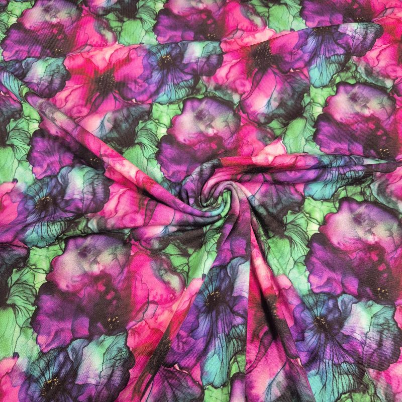 Bomullstrikå – Watercolor Blossom