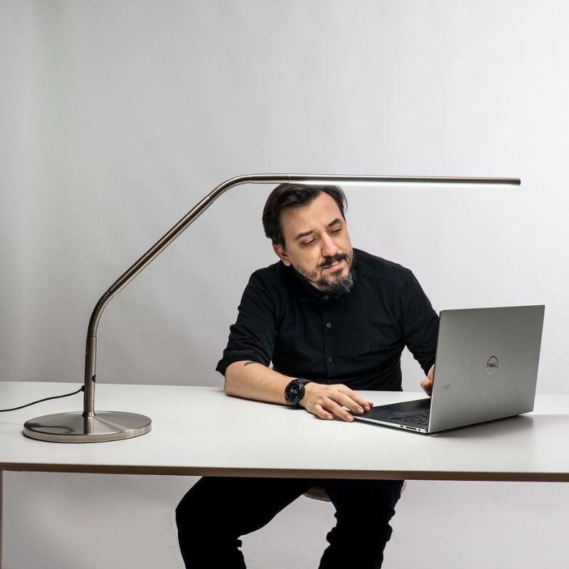 Slimline Rising Table Slimline Table Base bordsfot borstat stål | Bernt i Lund