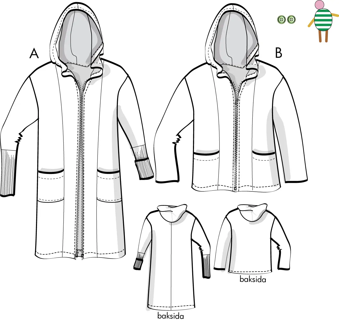 Urban Hoodie - Unisex - Vuxenstorlekar