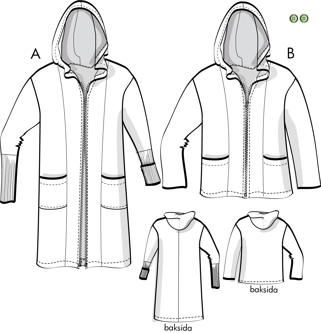 Urban Hoodie - Unisex - Vuxenstorlekar