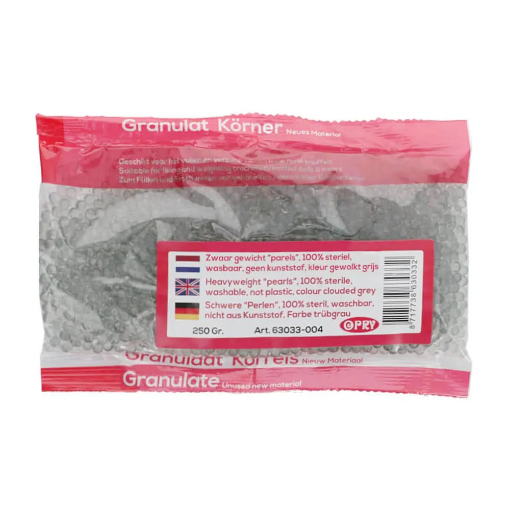 Glaskulor / Pellets 250g Clouded grey