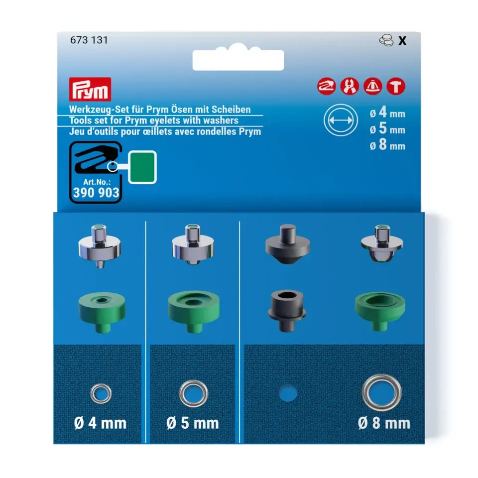 Insatser Öljetter 4, 5 och 8mm Vario Creative Tool