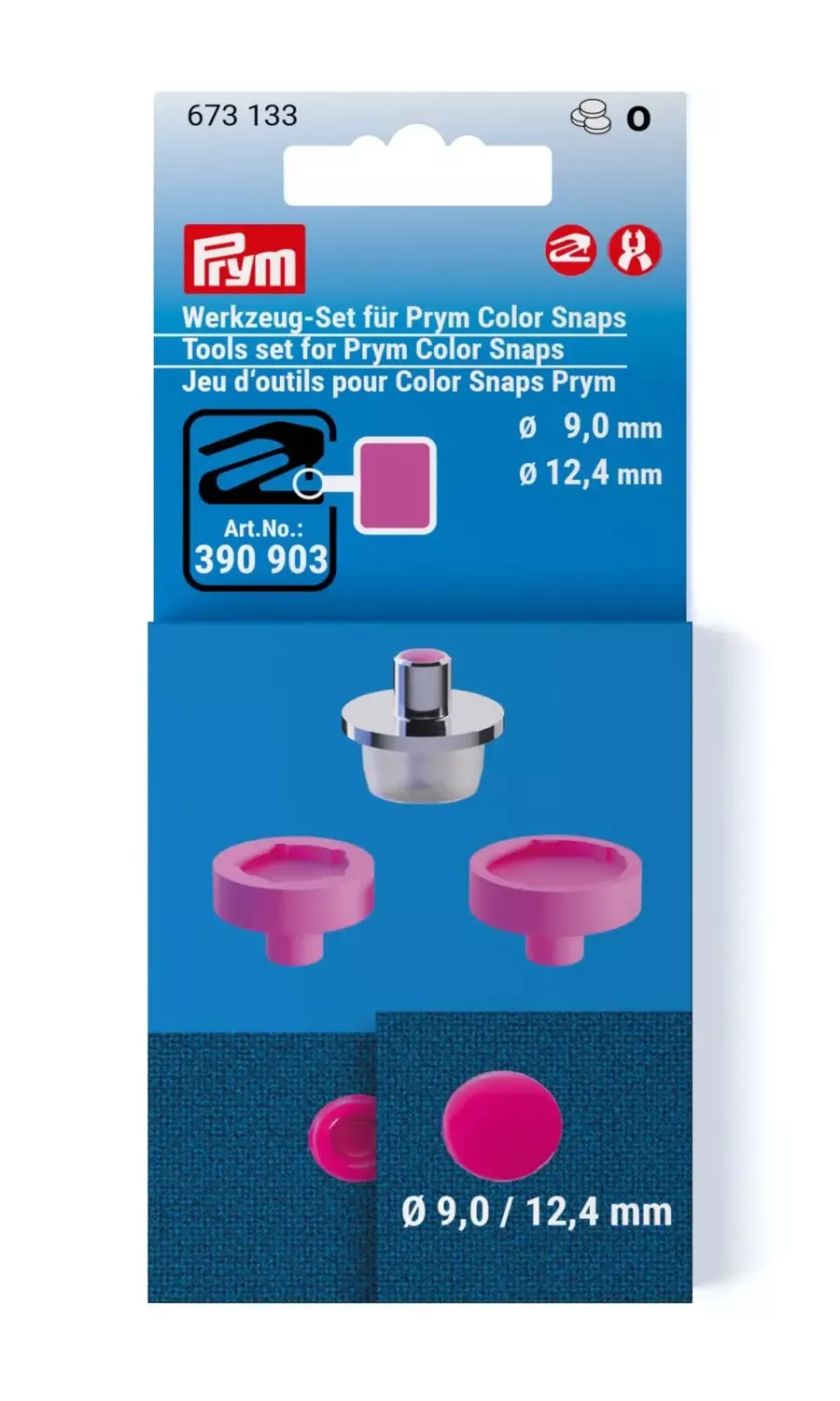 Insatser Prym Color Snaps 9 och 12,4 mm