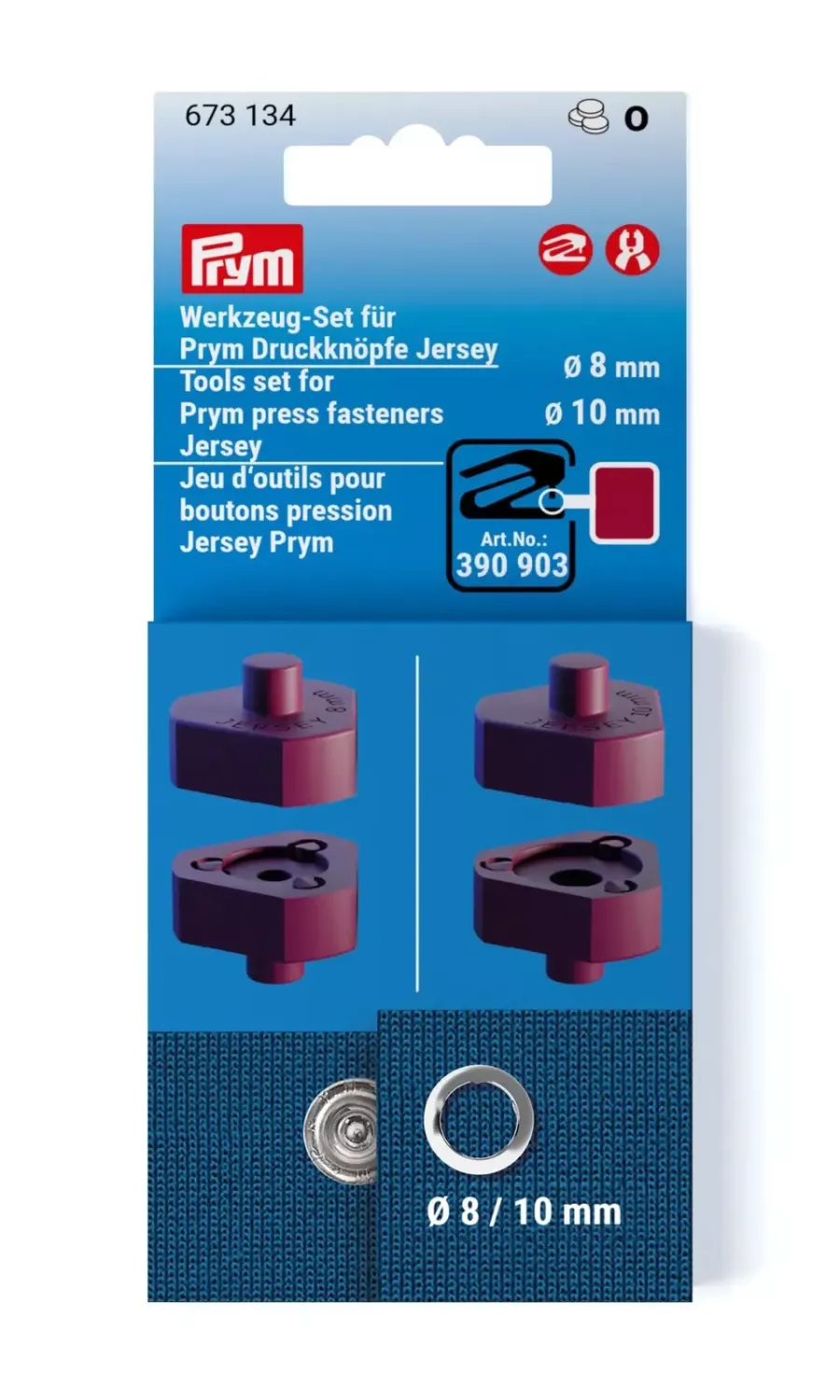 Insatser Prym Jerseytryckknappar 8 och 10mm
