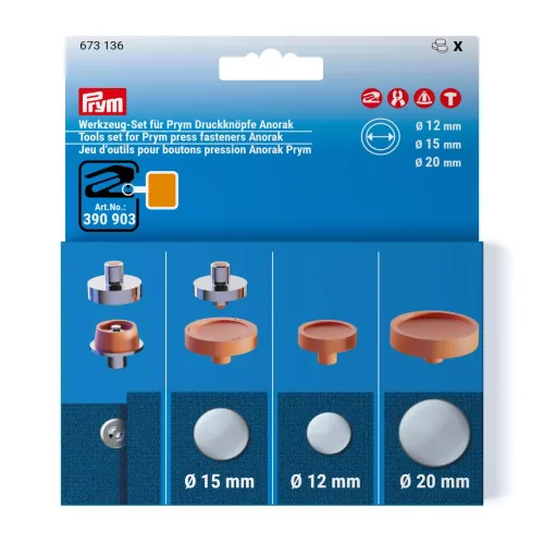 Insatser Prym Anorak 12, 15 och 20mm