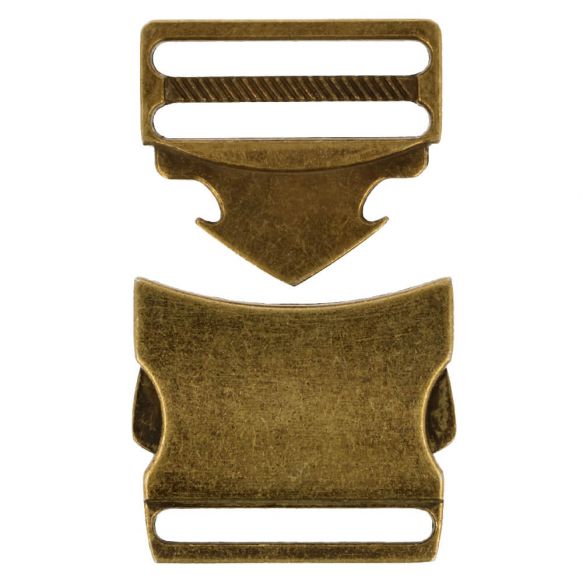 Klickspänne Metall 40 mm - Bronsfärgad