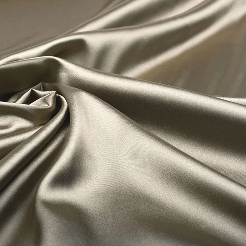 Stretch Satin Mörk guld