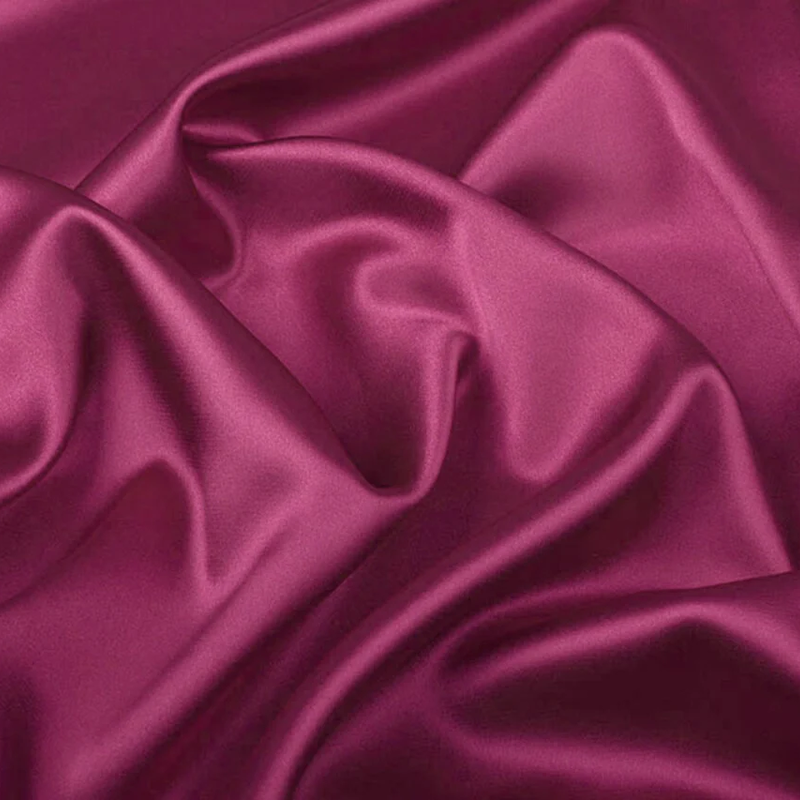 Stretch Satin Cerise