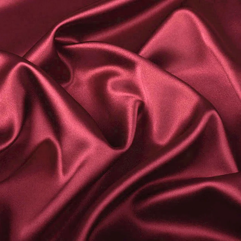 Stretch Satin Bordeaux