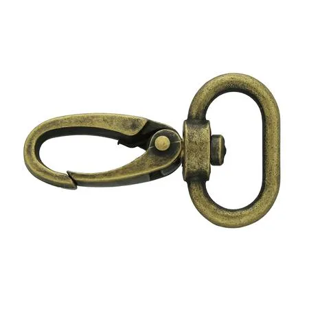 Antik mässing Karbinhake 25 mm