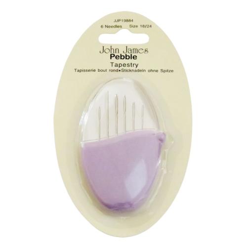 Tapisserinålar Trubbiga Pebble Storlek 18/24 John James