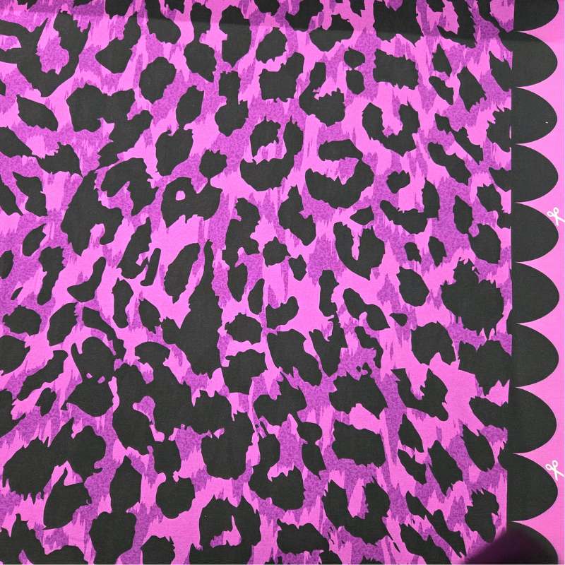 Thorsten Berger Monsta french terry leopard rosa, 95% bomull