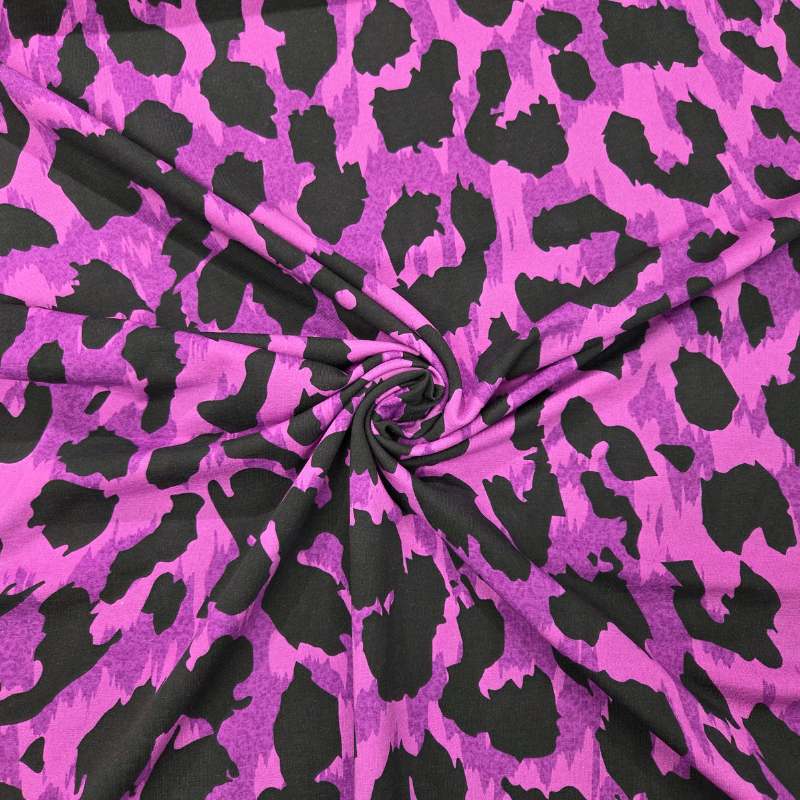 Thorsten Berger Monsta french terry leopard rosa, 95% bomull