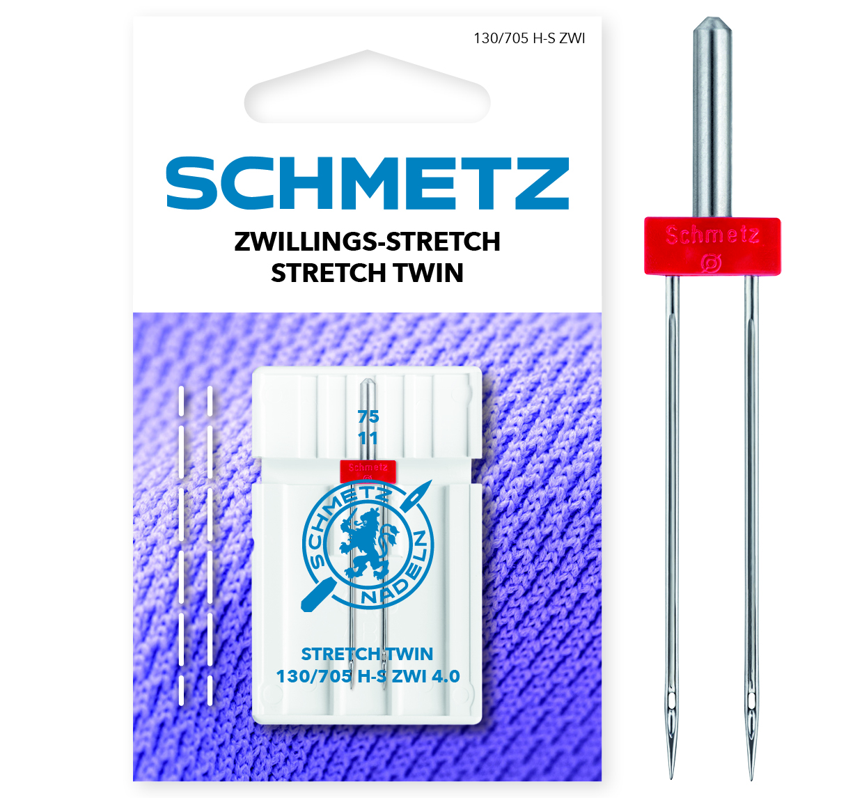 Tvillingnål Stretch 4,0mm 1st - 75/11 – Schmetz