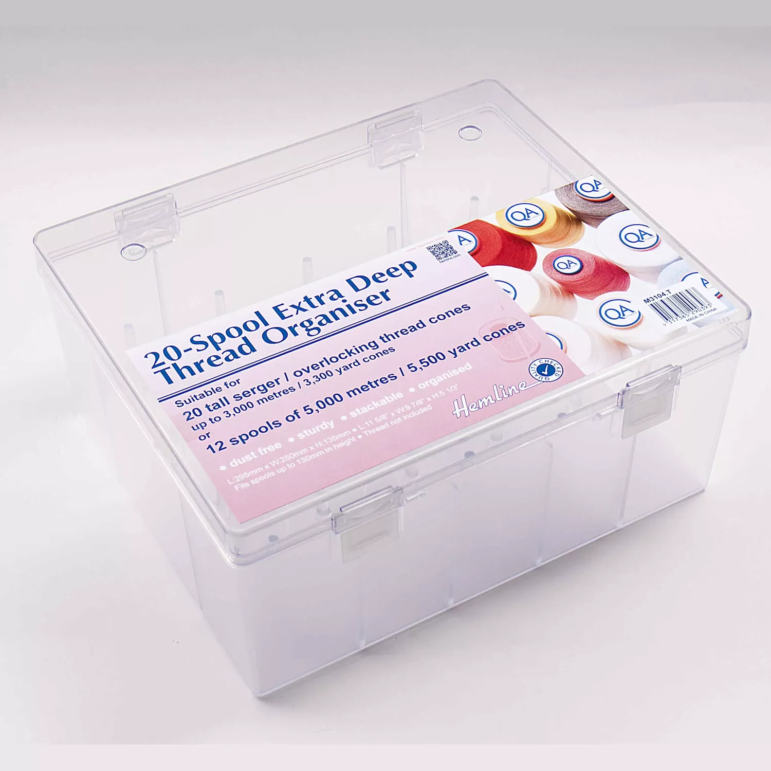 Trådbox overlockstråd - 20 stift