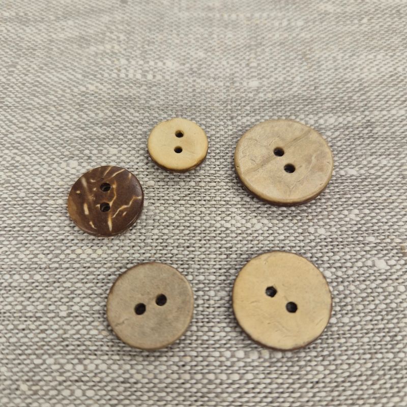 Kokosnötsknapp 2 hål