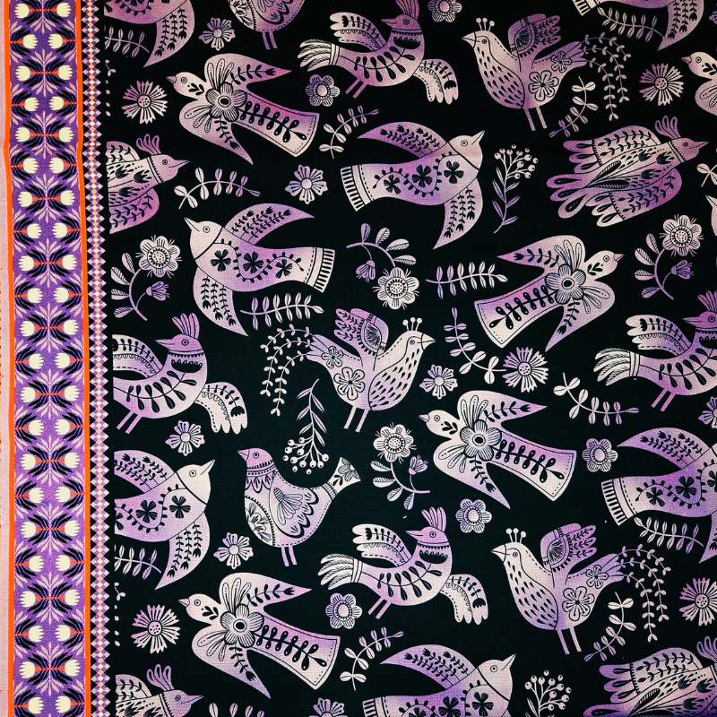 Bomullscanvas Wild Chorus, 150 cm, 210 g/m²