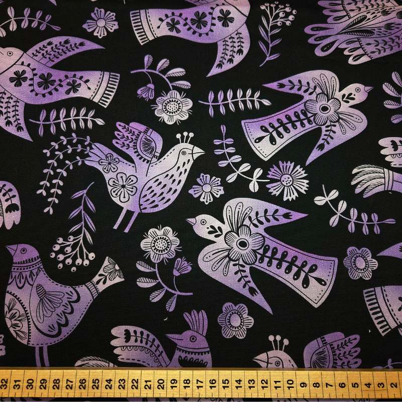 Bomullscanvas Wild Chorus, 150 cm, 210 g/m²