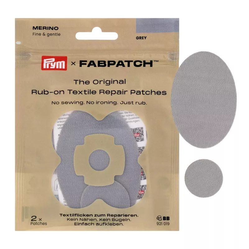 Prym x FabPatch Merino laglappar grå