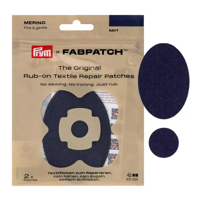 Prym x FabPatch Merino laglappar marinblå