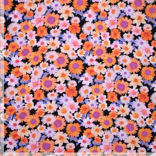 Vävd viskos blommor