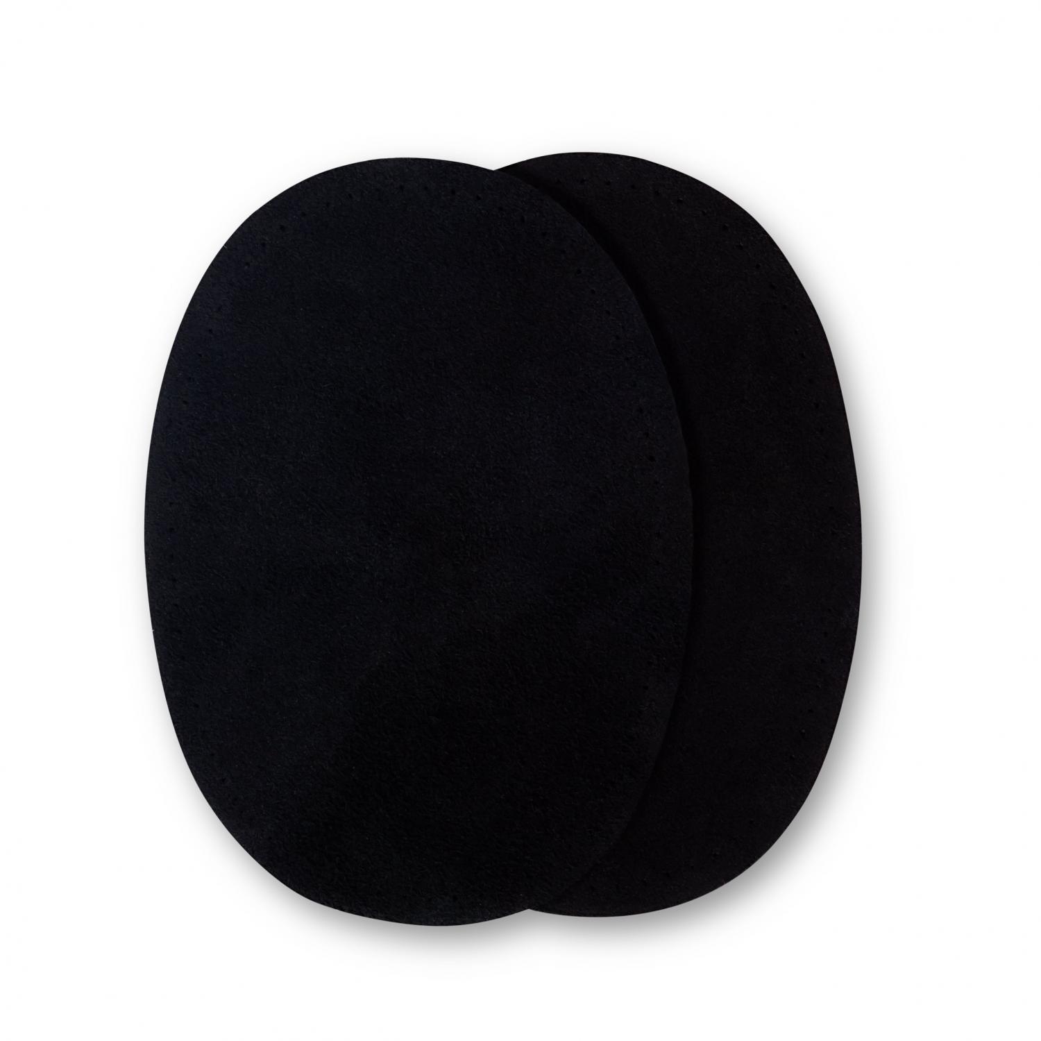 Armbågslappar Äkta läder - Svart