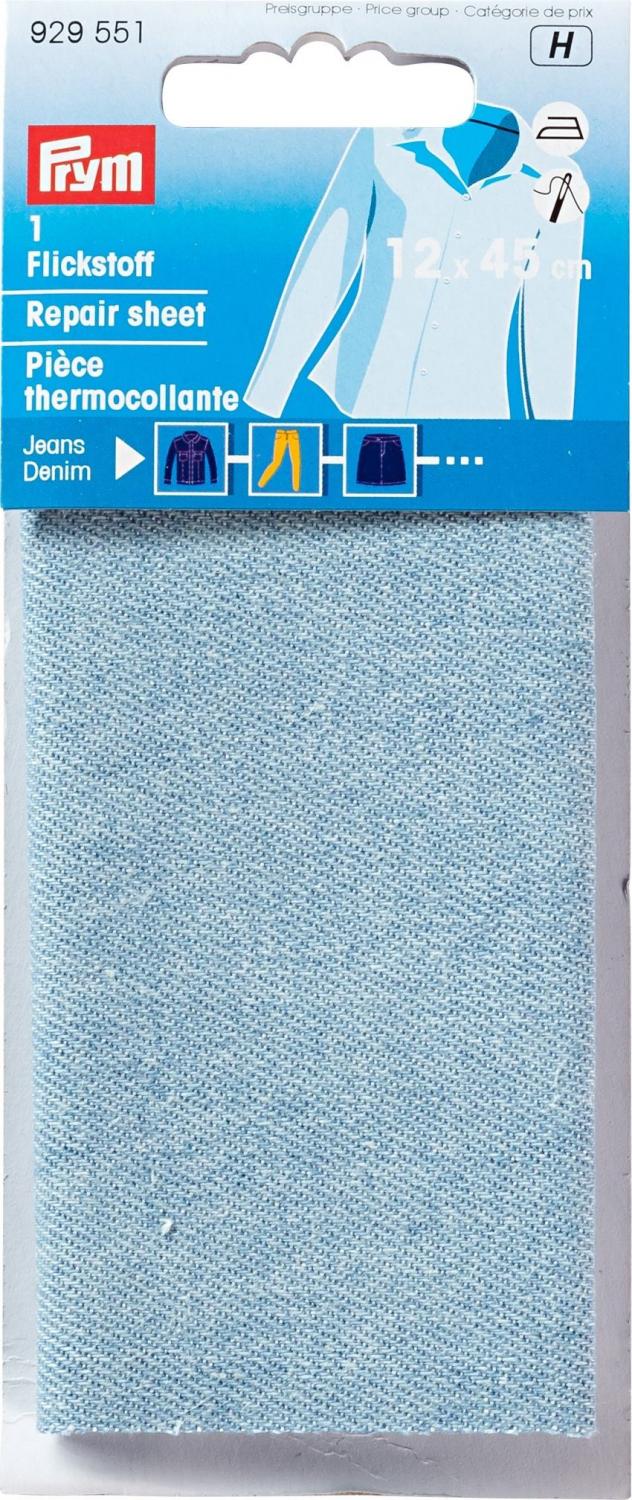 Jeanslaglapp ljusblå 12 x 45 cm