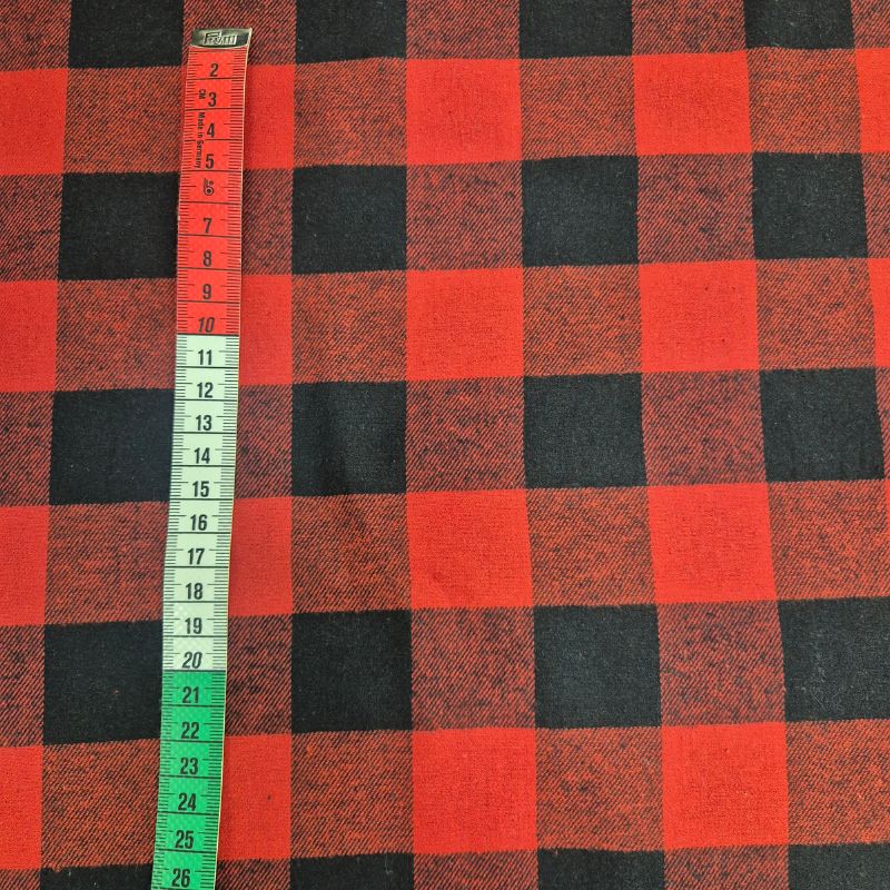 Rutig Flanell Röd/Svart