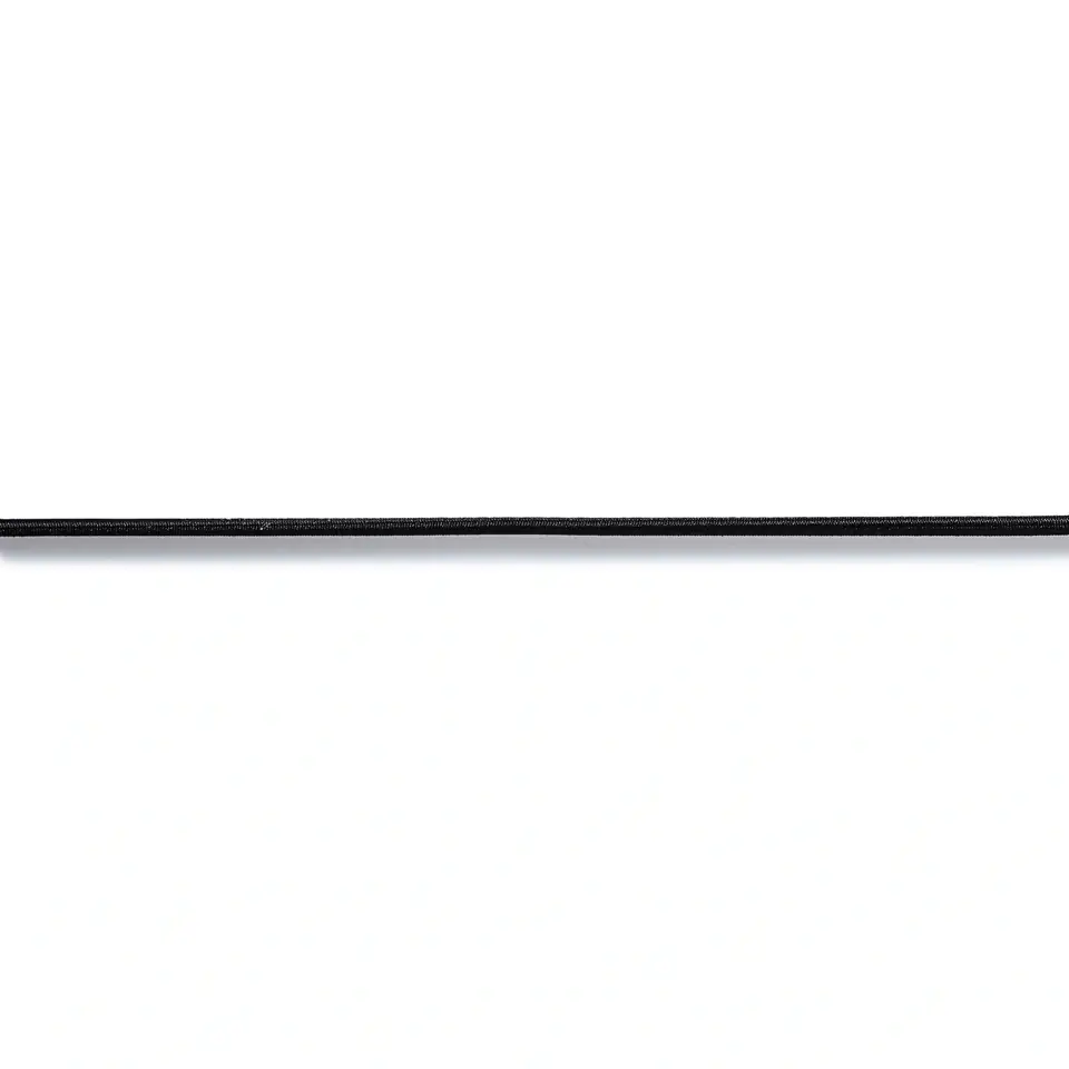 Resårsnodd 2,5mm - Svart