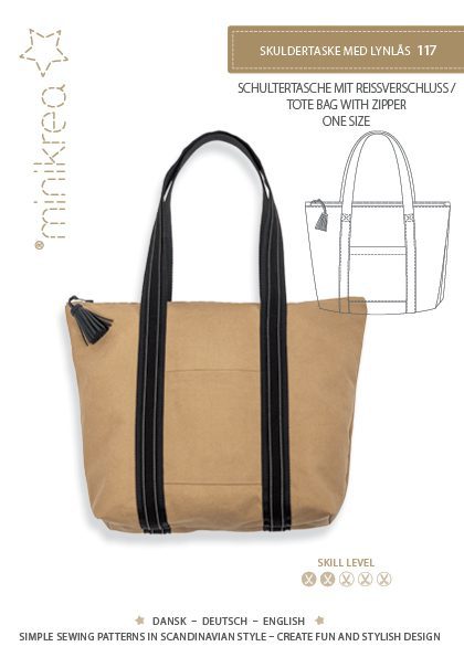 Minikrea 117 Tote Bag med dragkedja