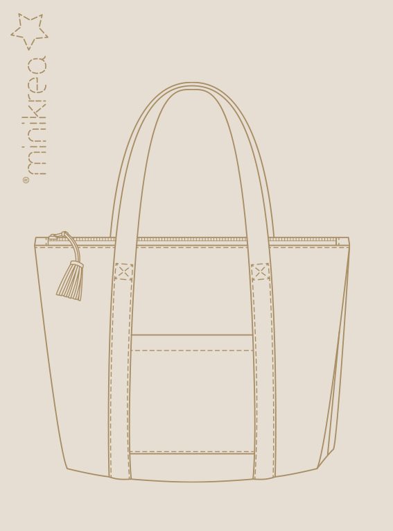 Minikrea 117 Tote Bag med dragkedja