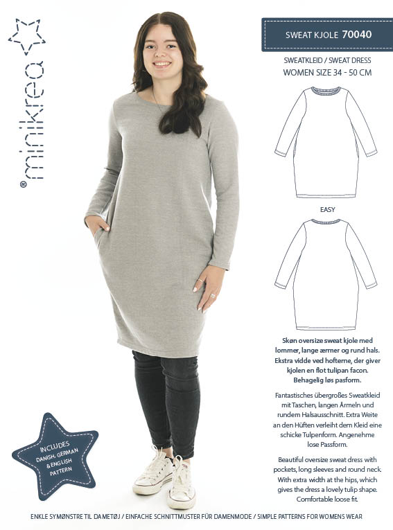 Sweatshirtklänning Minikrea 70040