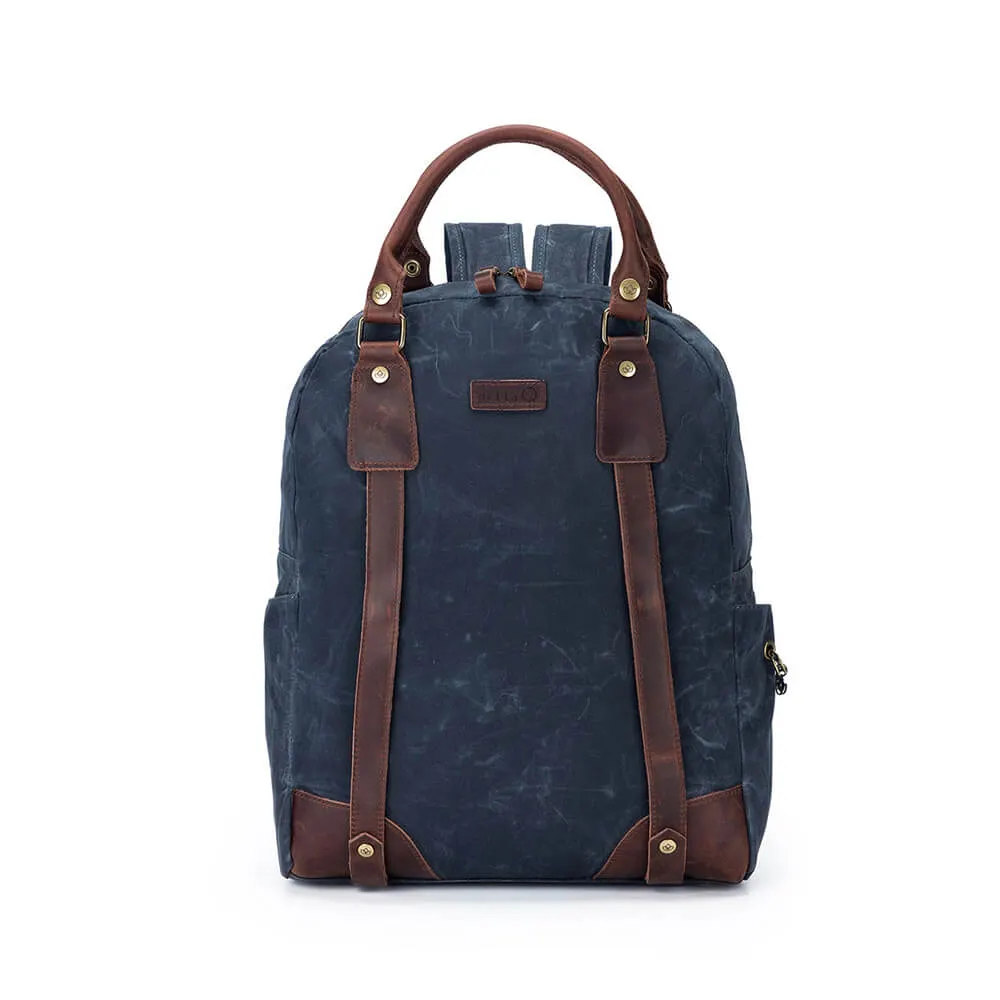 Della Q Canvas Backpack - blå