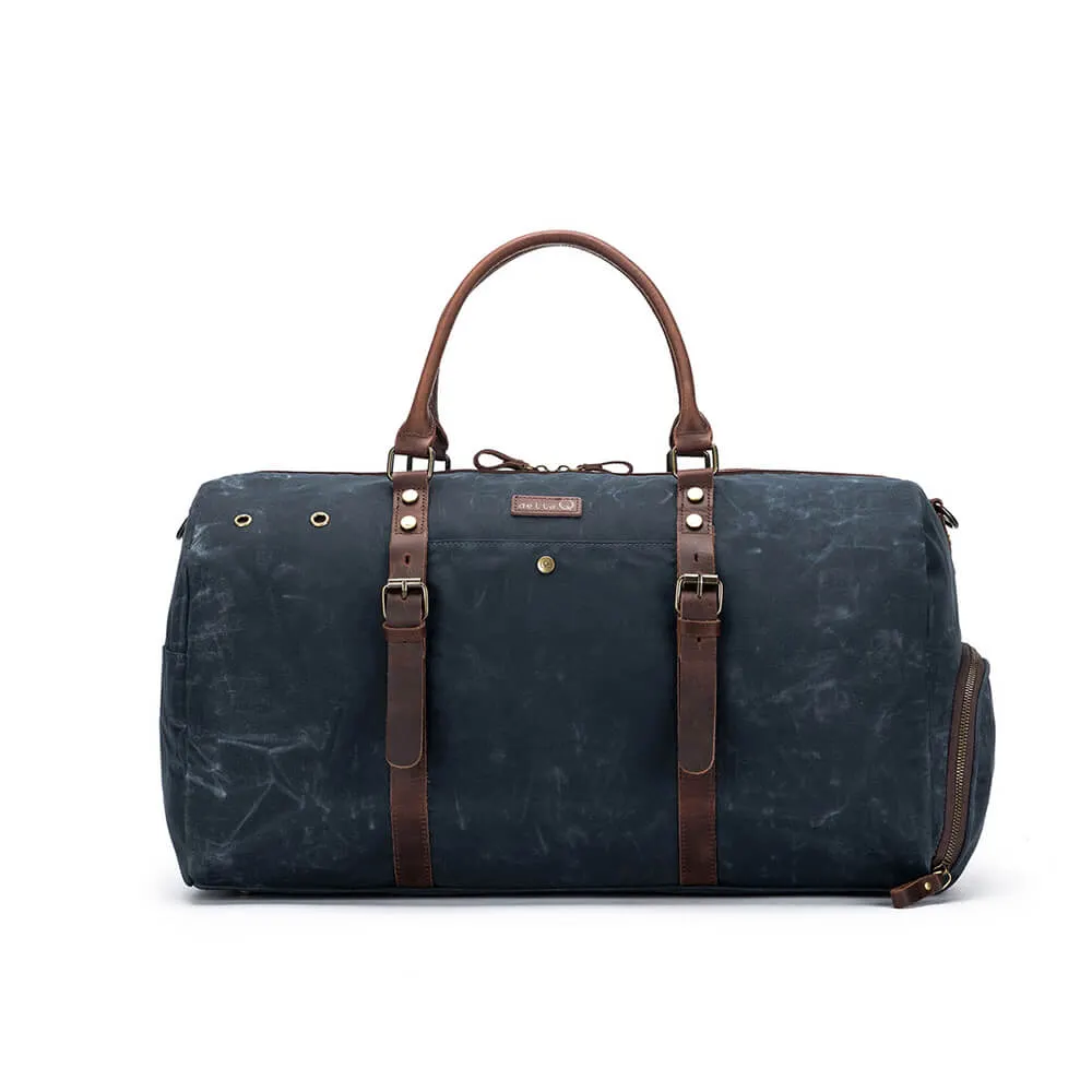 Della Q Canvas Weekender - blå