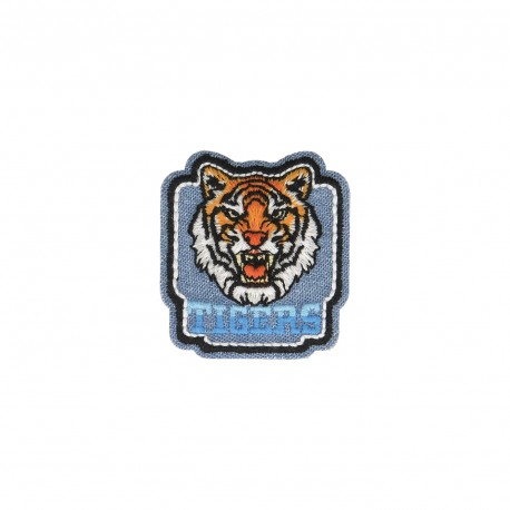 Applikation Jeans-djur - Tiger