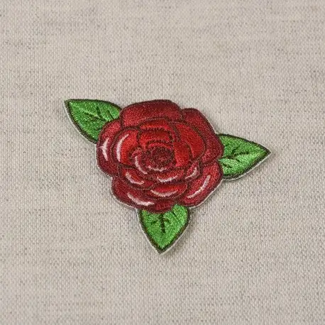 Tygmärke Röd ros