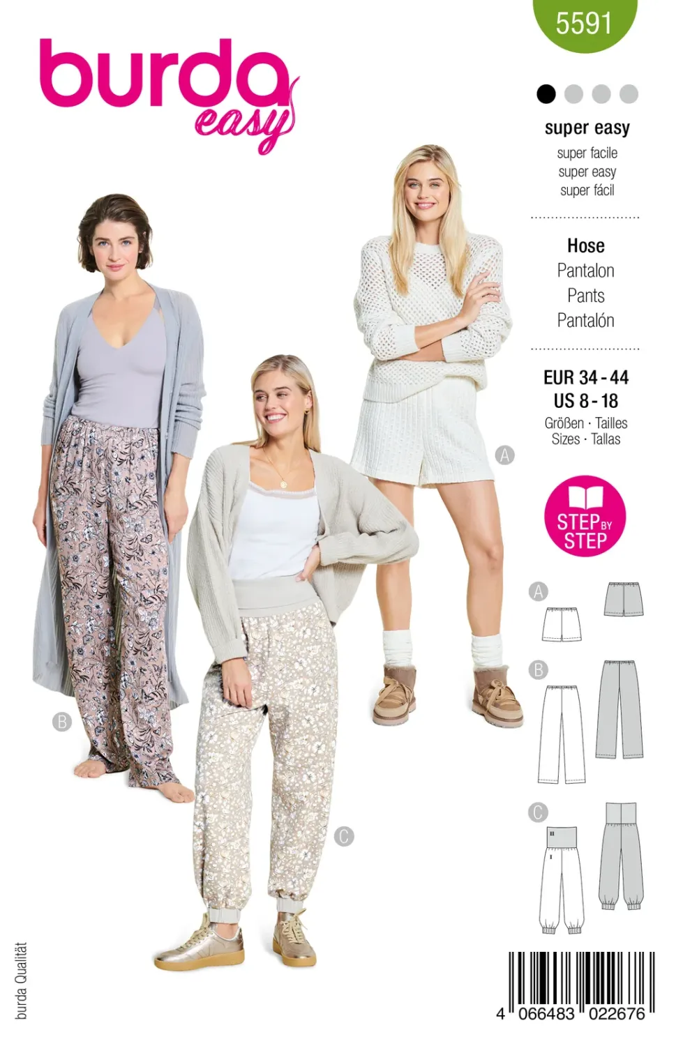Burda 5591 | Byxa och shorts