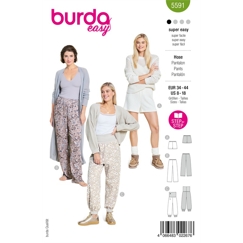 Burda 5591 | Byxa och shorts