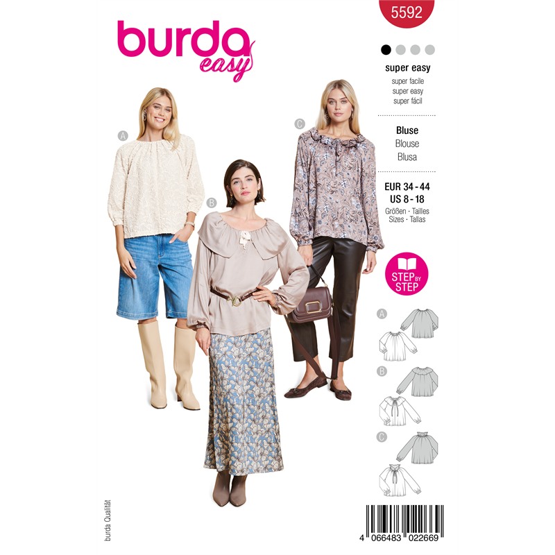 Burda 5592 | Blus